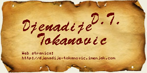 Đenadije Tokanović vizit kartica